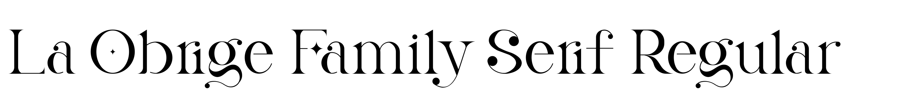 La Obrige Family Serif Regular